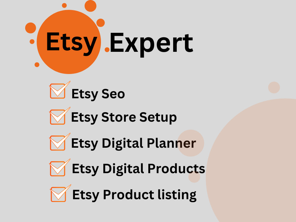 Etsy Shop Setup Service | Branding, SEO, Banner Design, Product Listings in Boardman ,OR