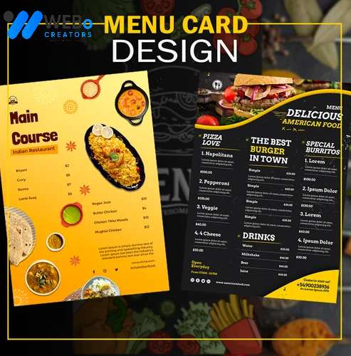 Restaurant digital menu board Boardman ,OR menu printing services online food menu design 2026