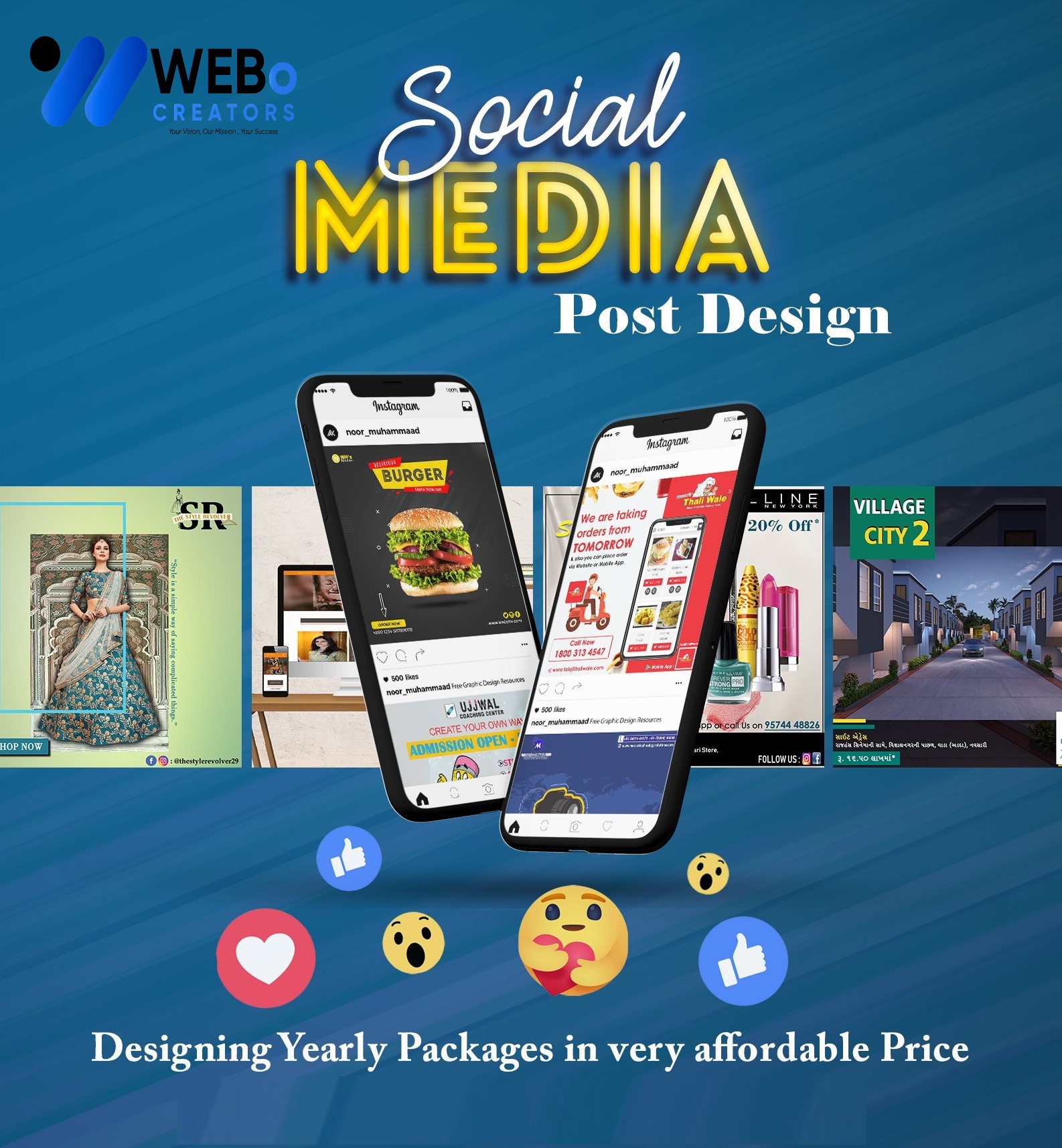 Social Media Post Design Services in Boardman ,OR for Businesses and Brands
